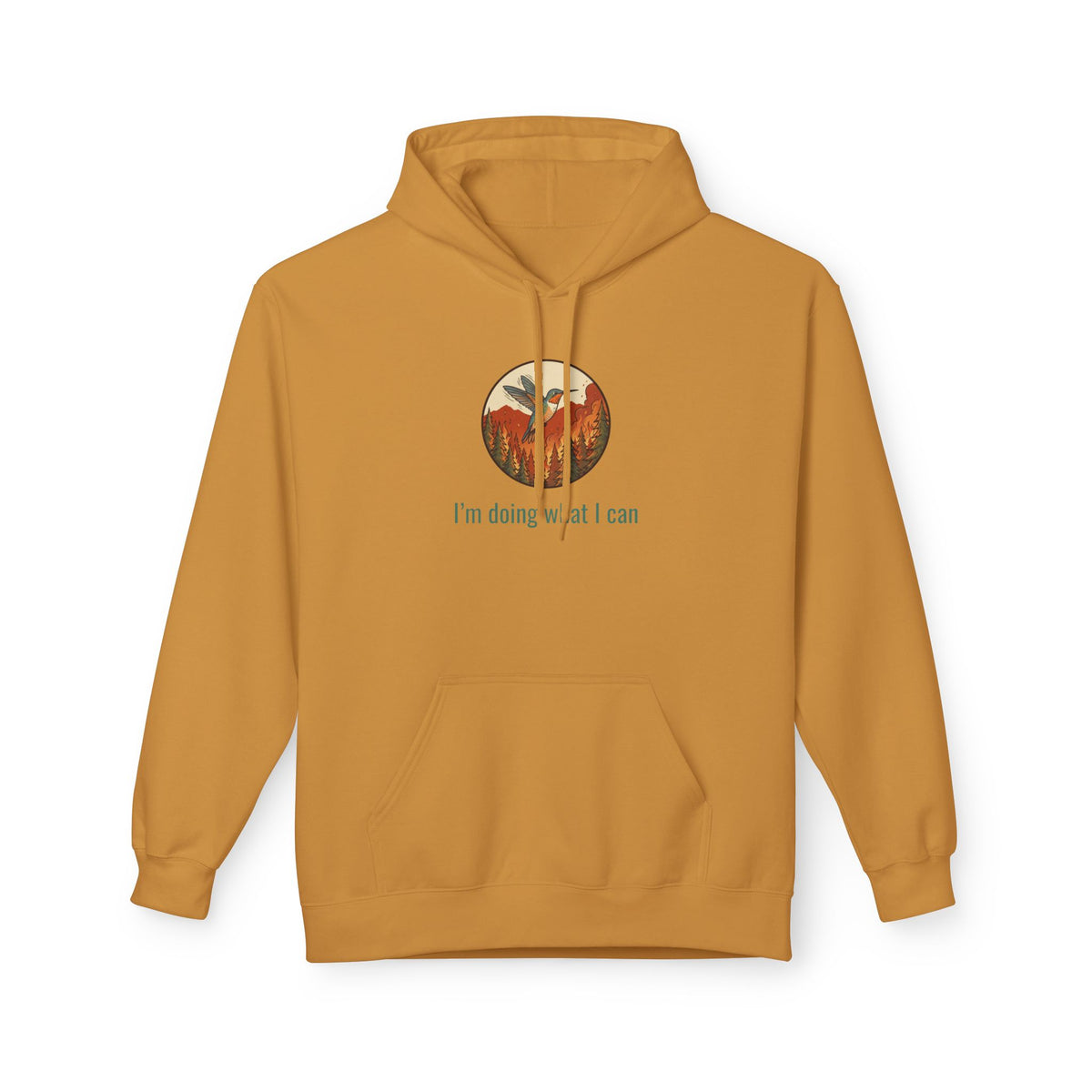 I'm Doing What I Can Hummingbird Graphic Hoodie