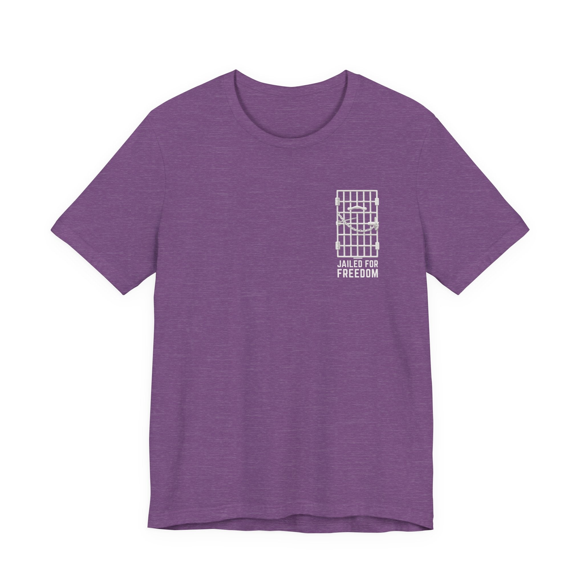 "Jailed for Freedom" Suffragist Pin T-Shirt | Minimalist Historical Design