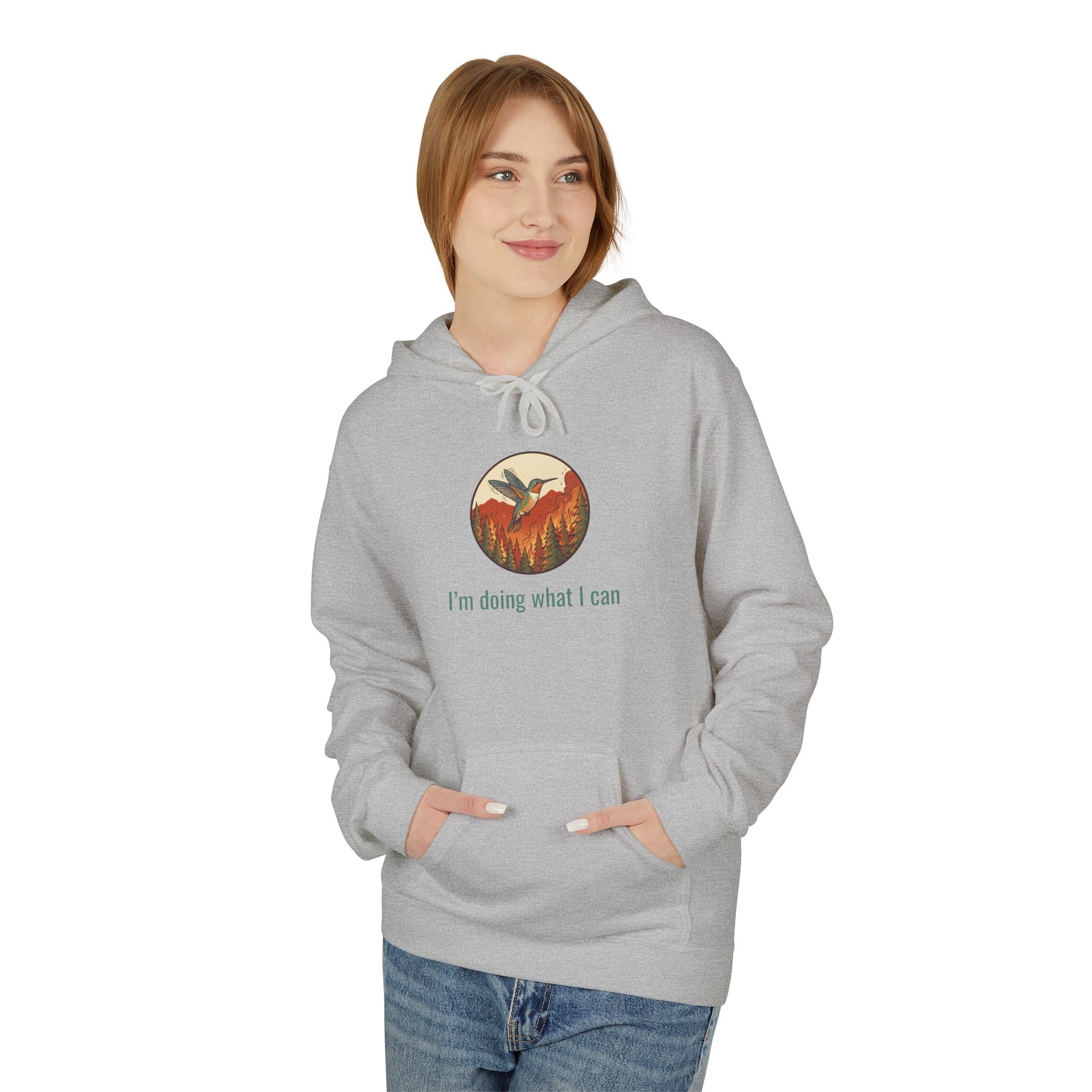 I'm Doing What I Can Hummingbird Graphic Hoodie