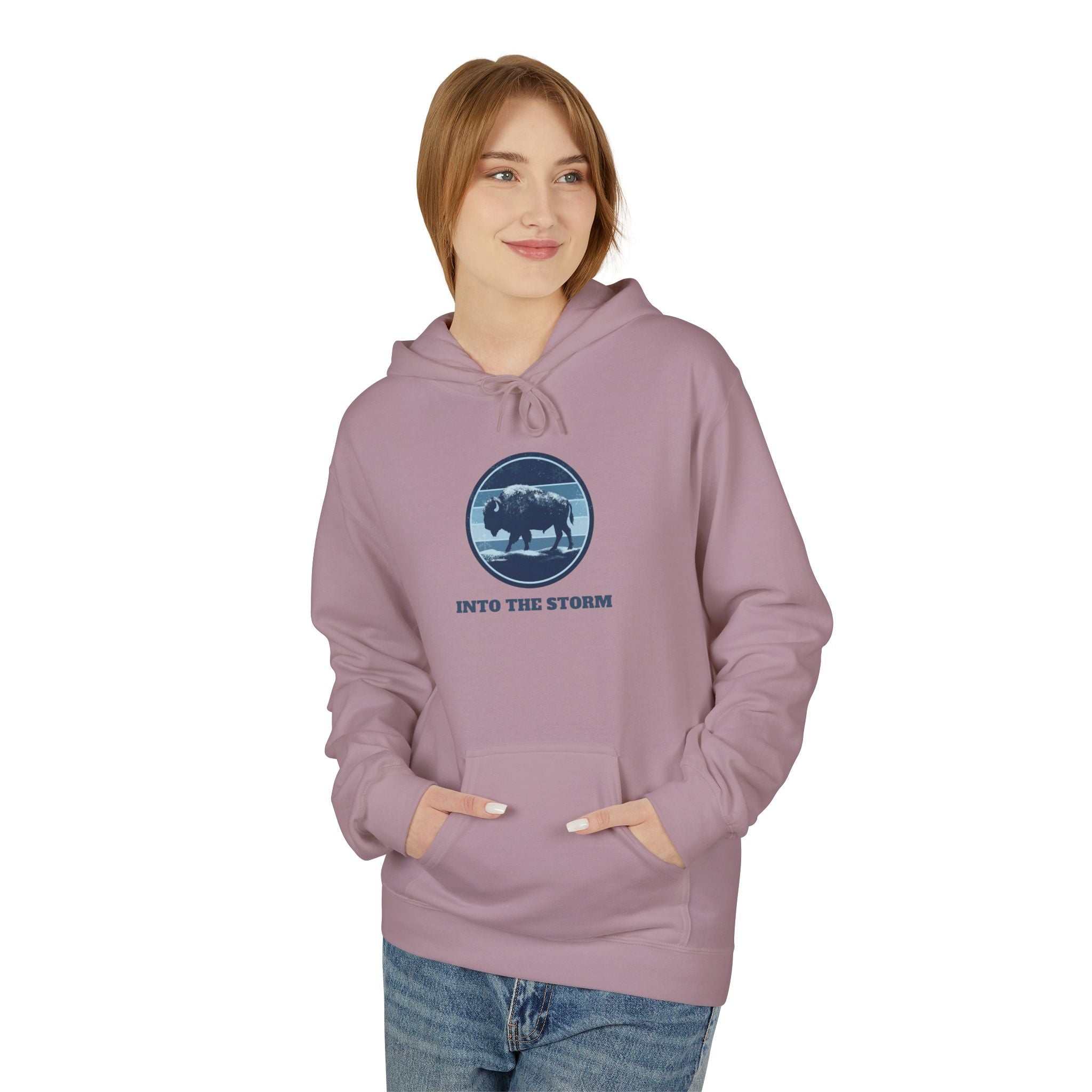 Winter Bison "Into the Storm" Graphic Hoodie