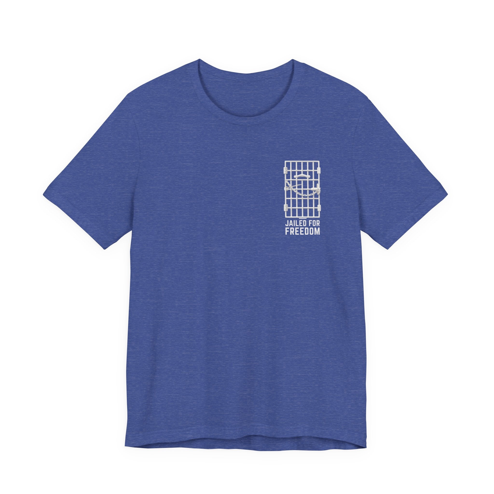 "Jailed for Freedom" Suffragist Pin T-Shirt | Minimalist Historical Design