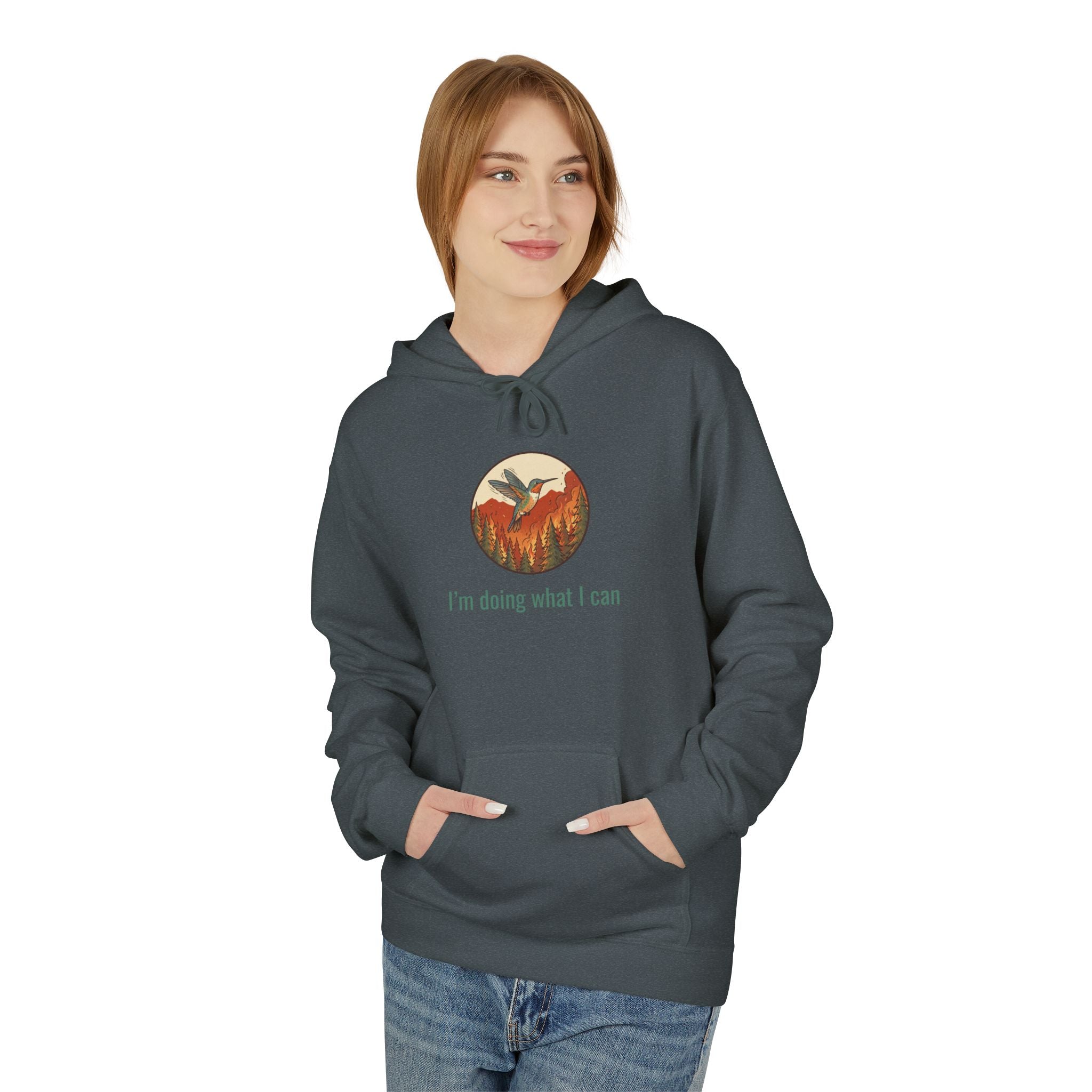 I'm Doing What I Can Hummingbird Graphic Hoodie