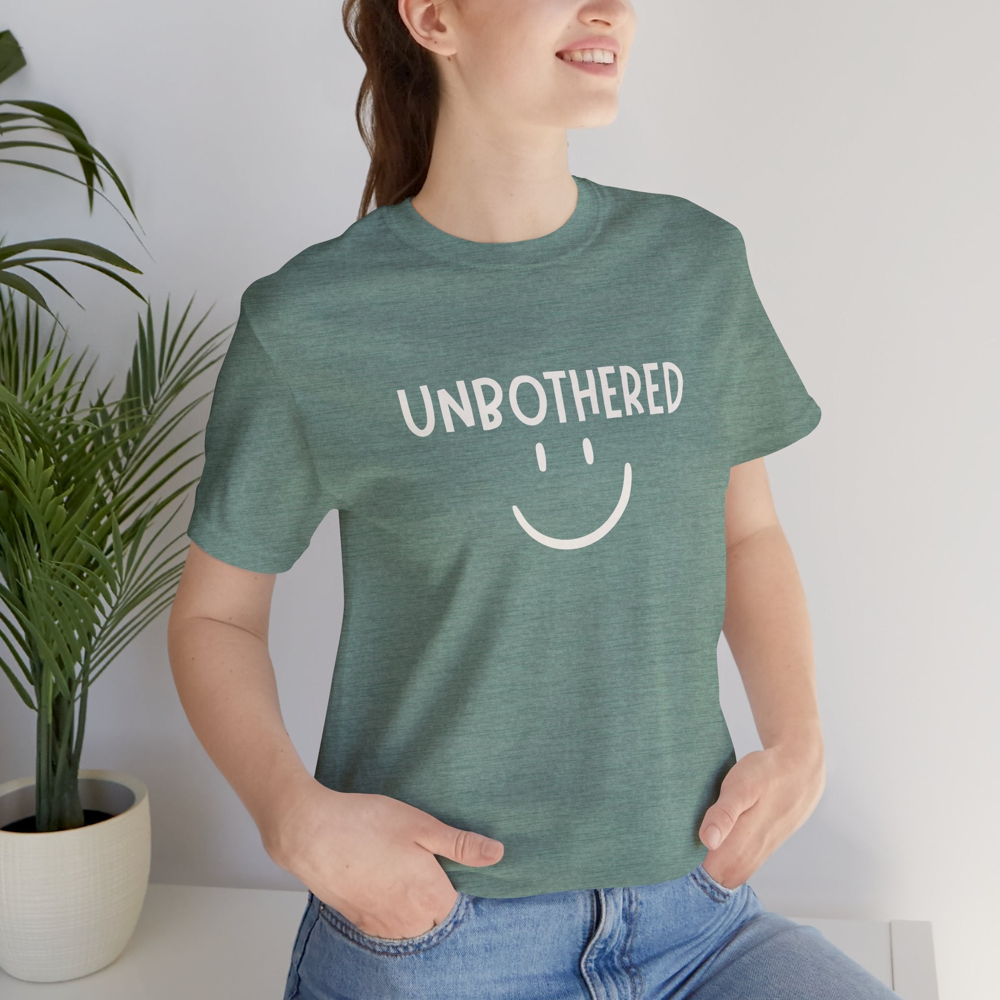 Unbothered Smiley Graphic Tee
