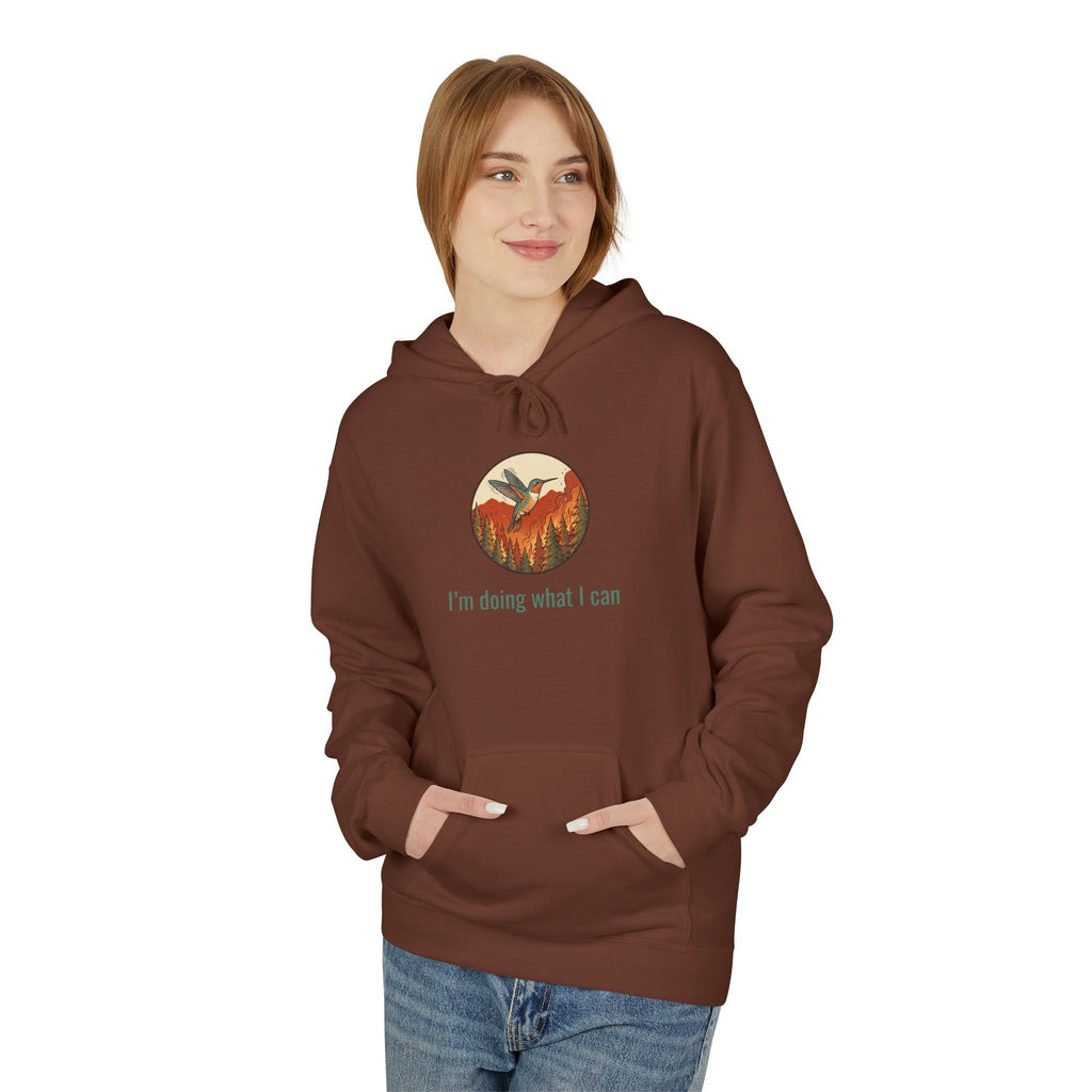 I'm Doing What I Can Hummingbird Graphic Hoodie