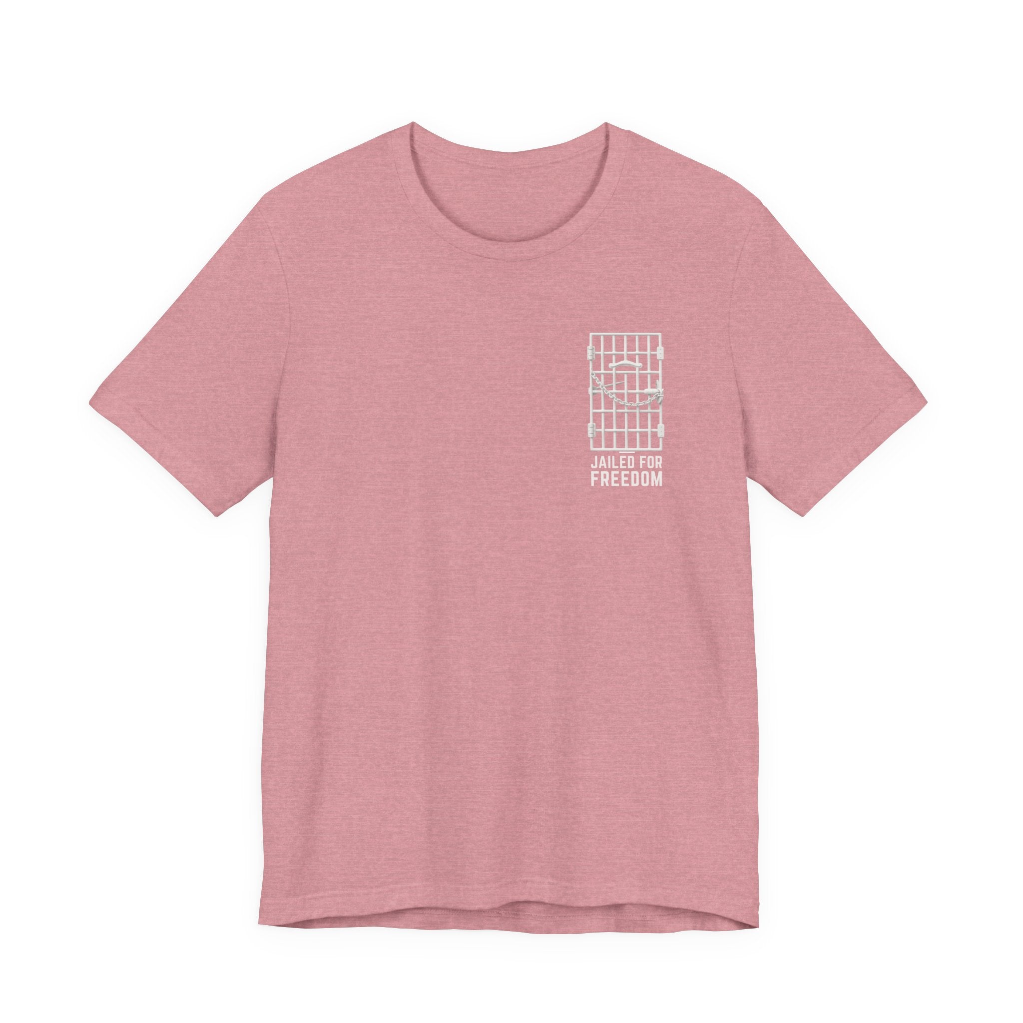 "Jailed for Freedom" Suffragist Pin T-Shirt | Minimalist Historical Design