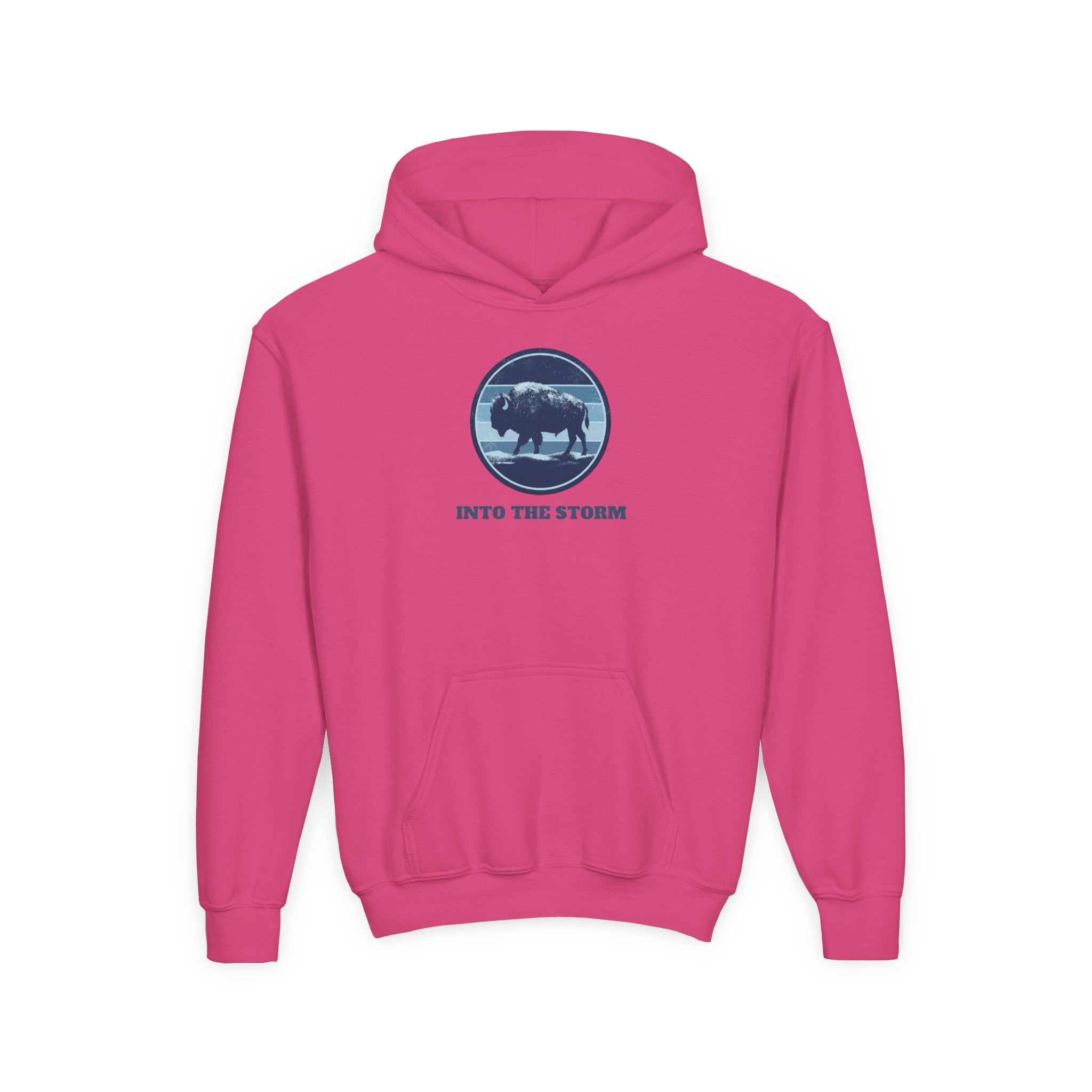 Into the Storm Bison Youth Hoodie