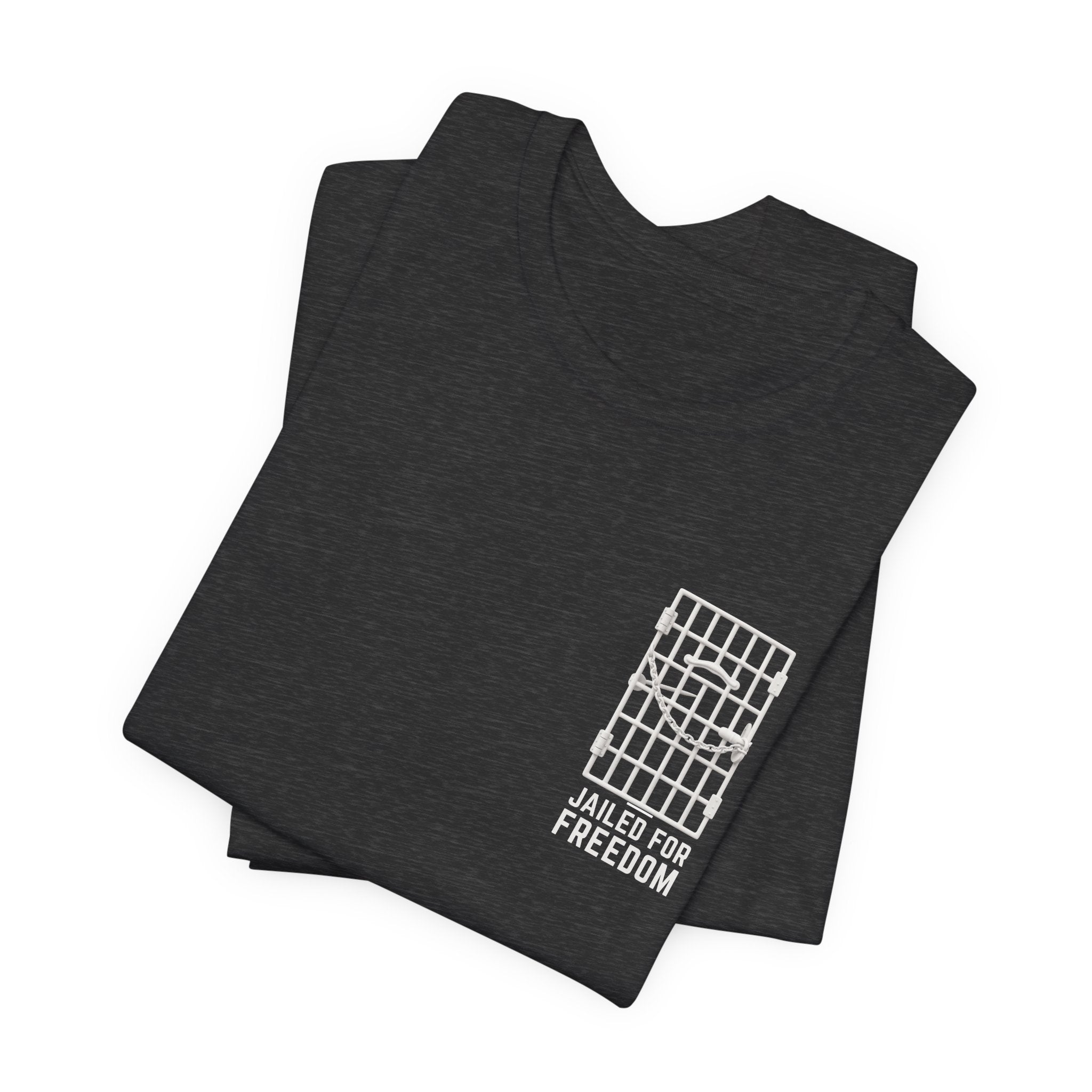 "Jailed for Freedom" Suffragist Pin T-Shirt | Minimalist Historical Design
