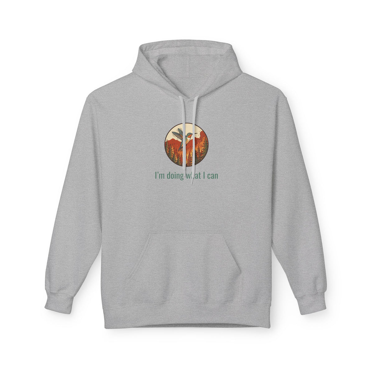I'm Doing What I Can Hummingbird Graphic Hoodie