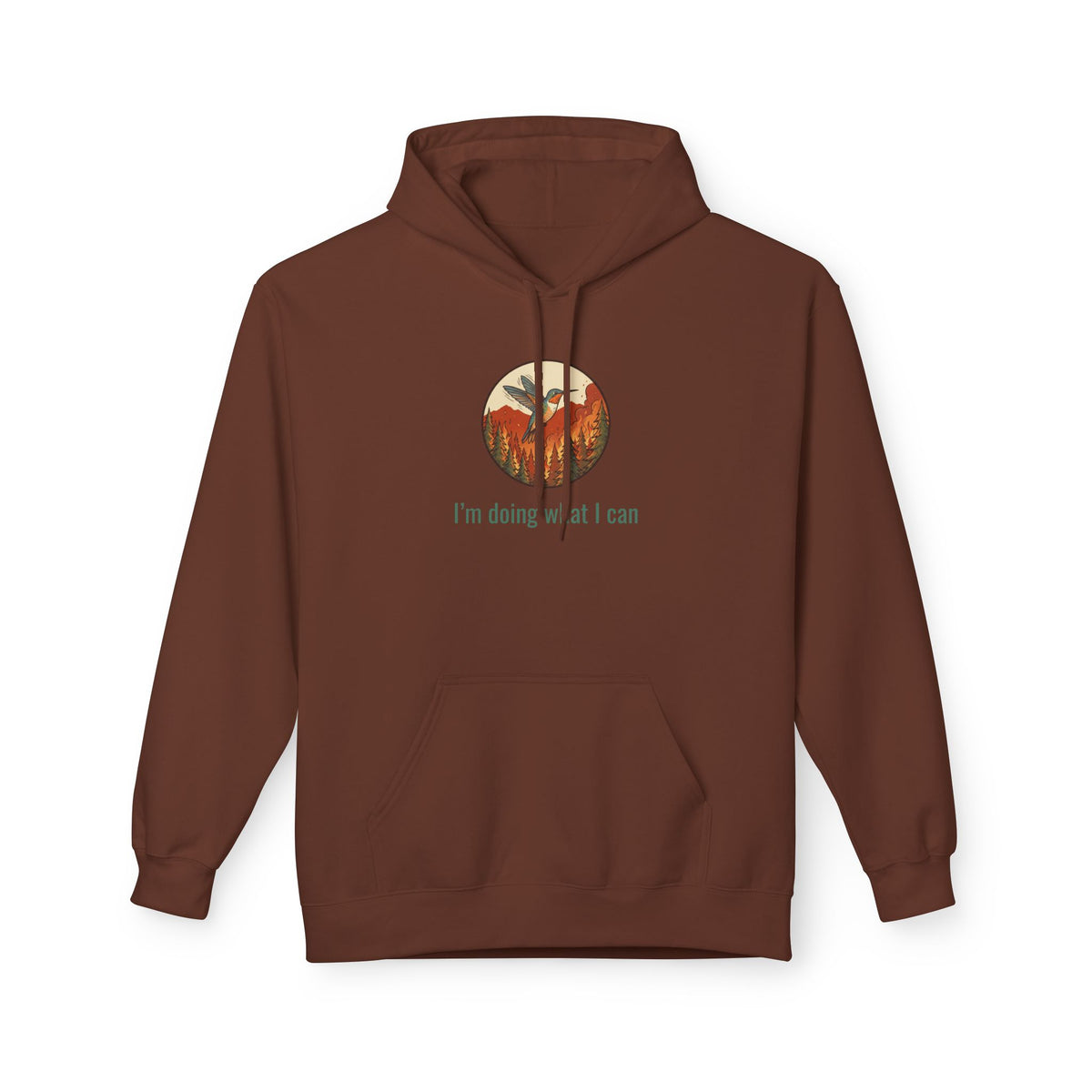 I'm Doing What I Can Hummingbird Graphic Hoodie