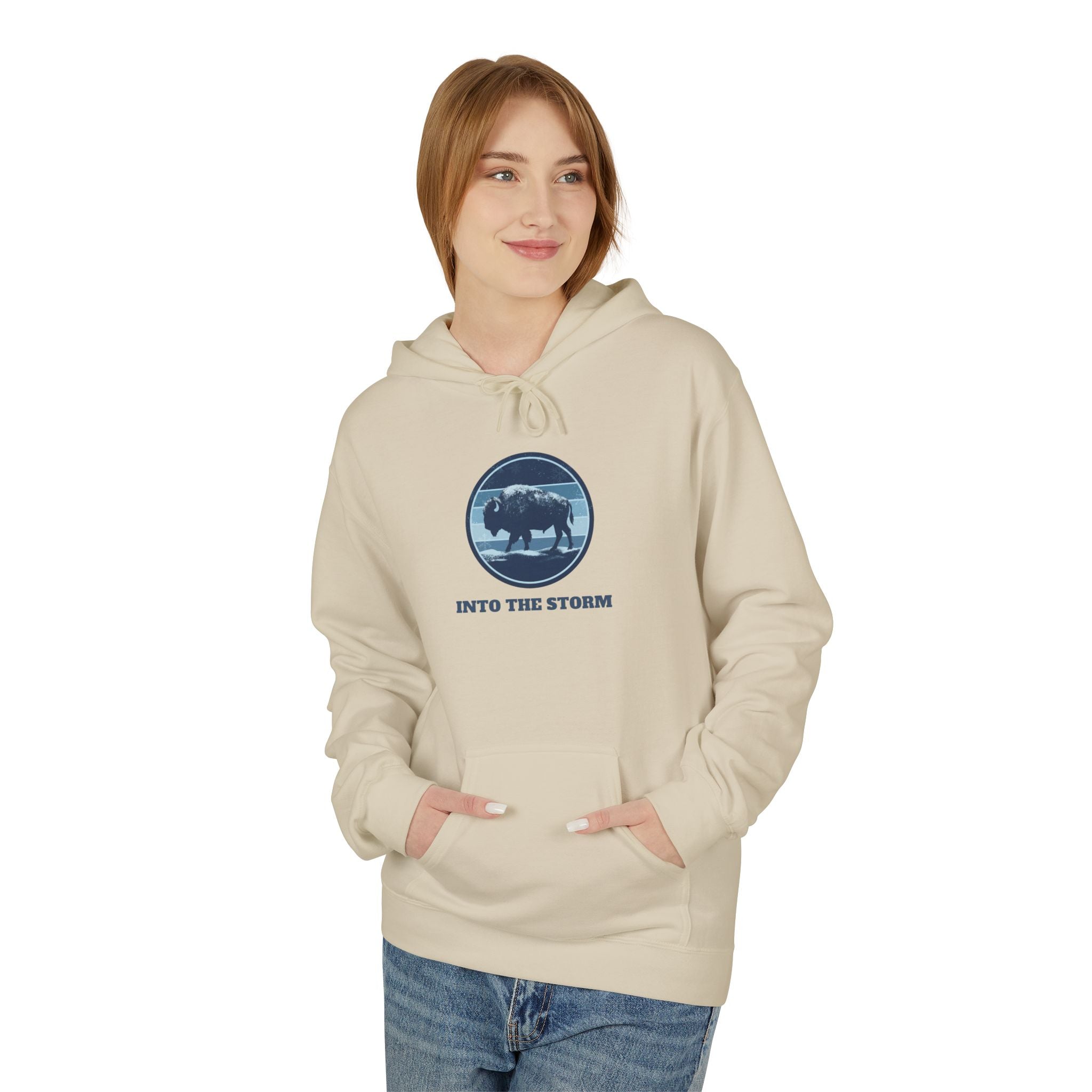 Winter Bison "Into the Storm" Graphic Hoodie