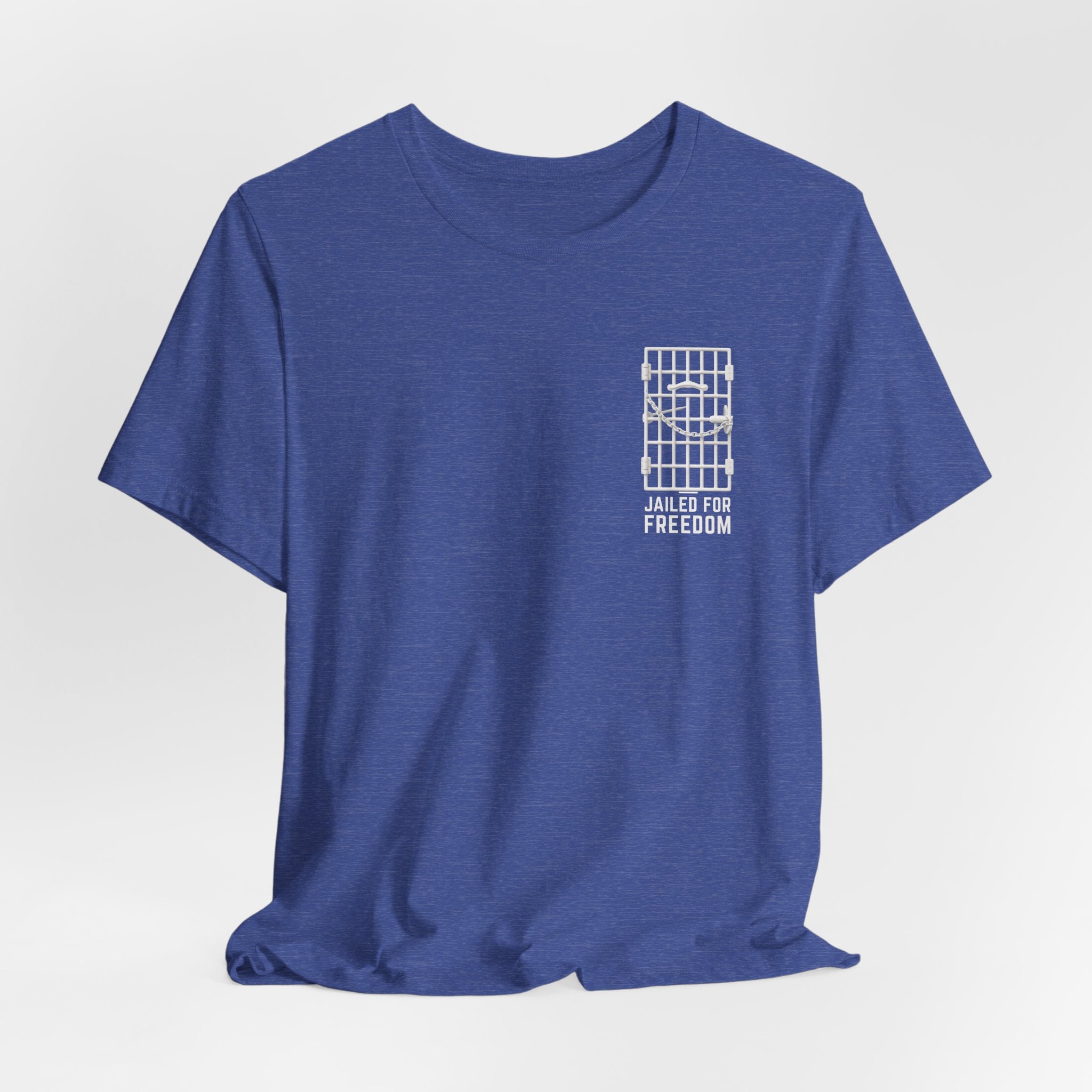 "Jailed for Freedom" Suffragist Pin T-Shirt | Minimalist Historical Design