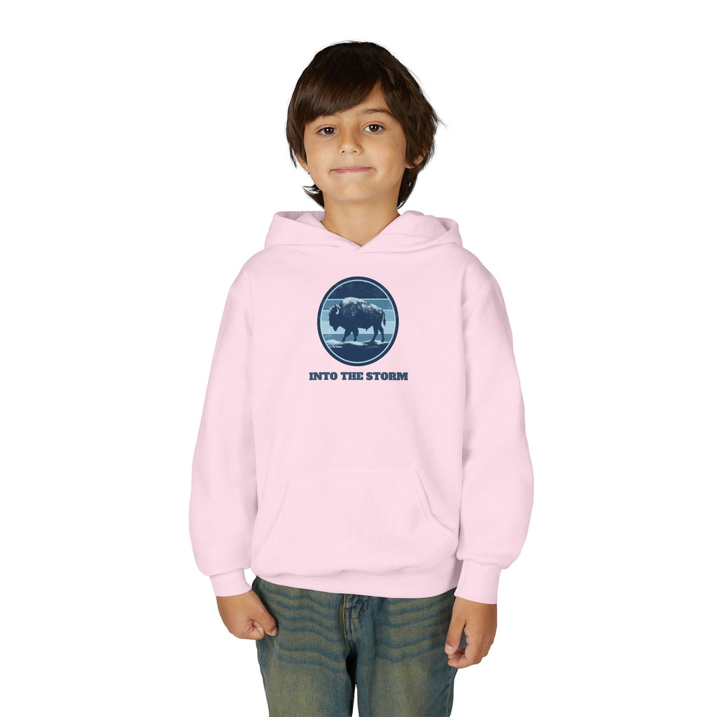Into the Storm Bison Youth Hoodie