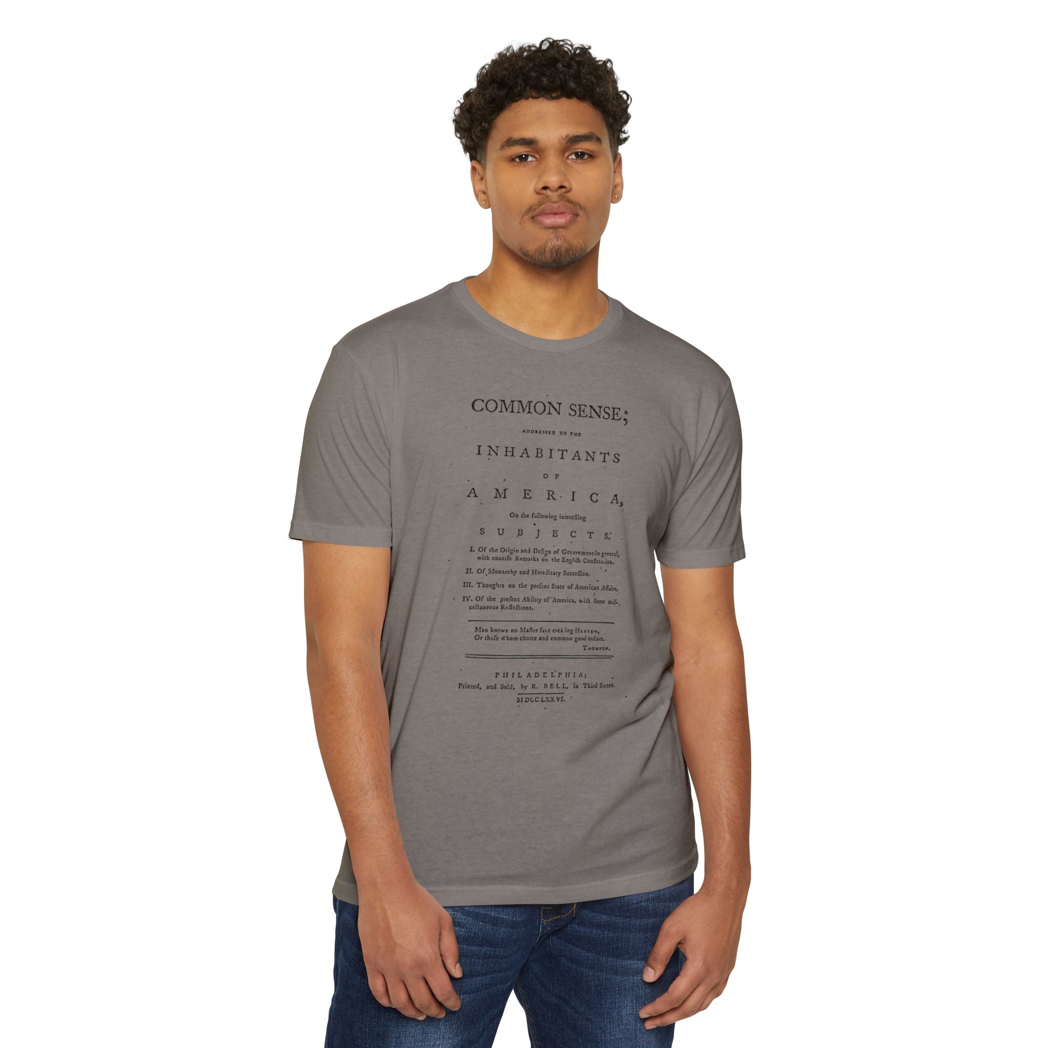 Thomas Paine Common Sense T-Shirt | Historical Typography Tee