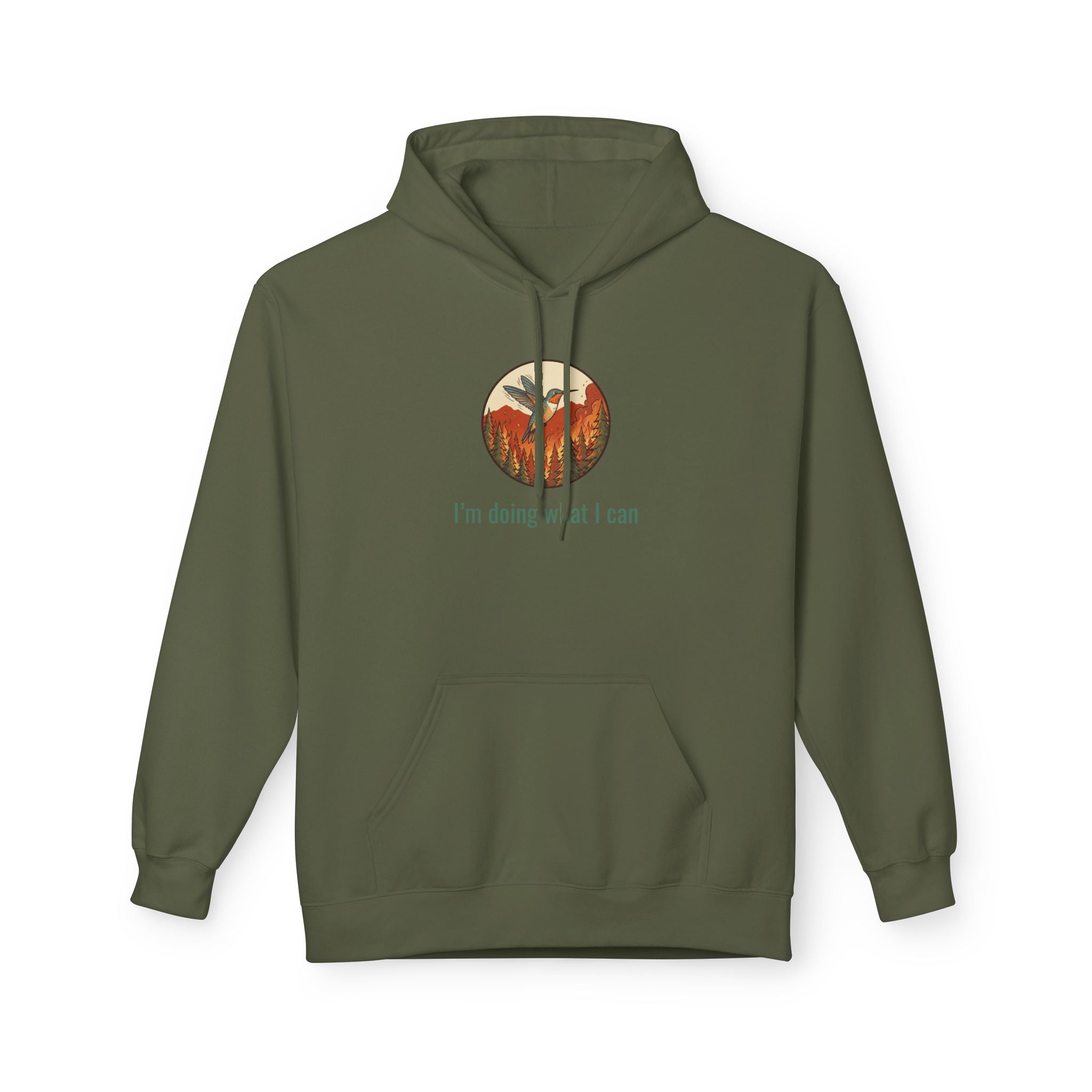 I'm Doing What I Can Hummingbird Graphic Hoodie