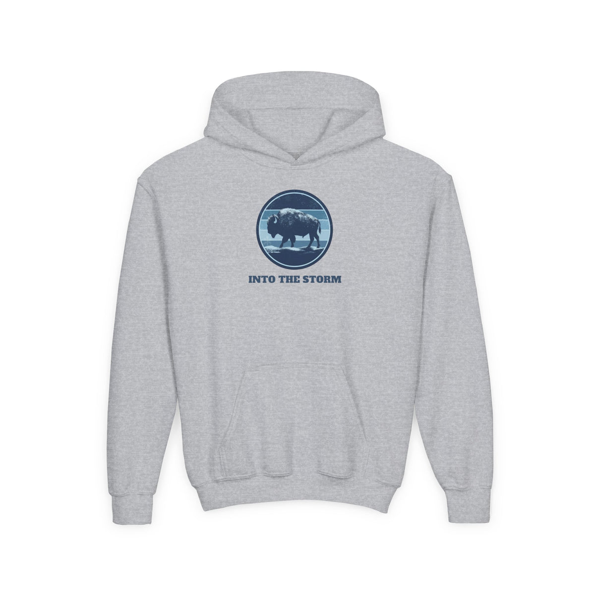 Into the Storm Bison Youth Hoodie