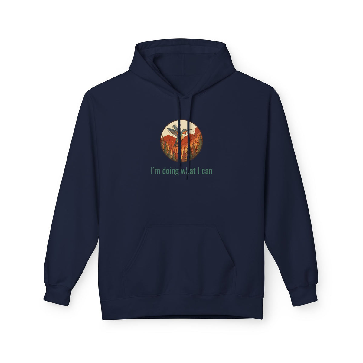 I'm Doing What I Can Hummingbird Graphic Hoodie