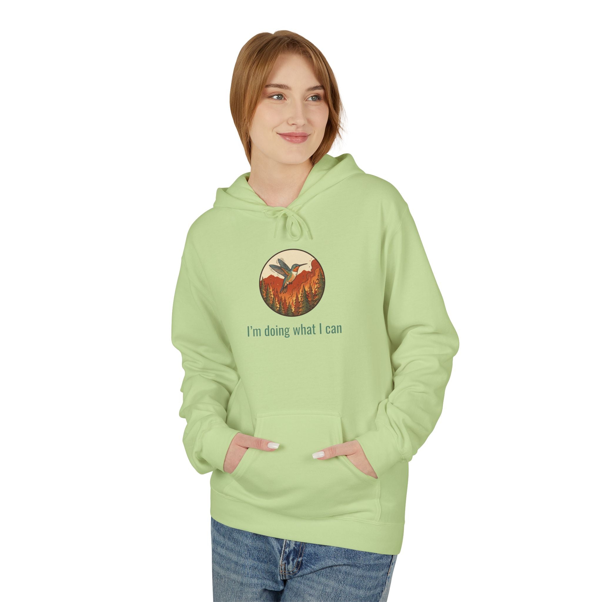 I'm Doing What I Can Hummingbird Graphic Hoodie