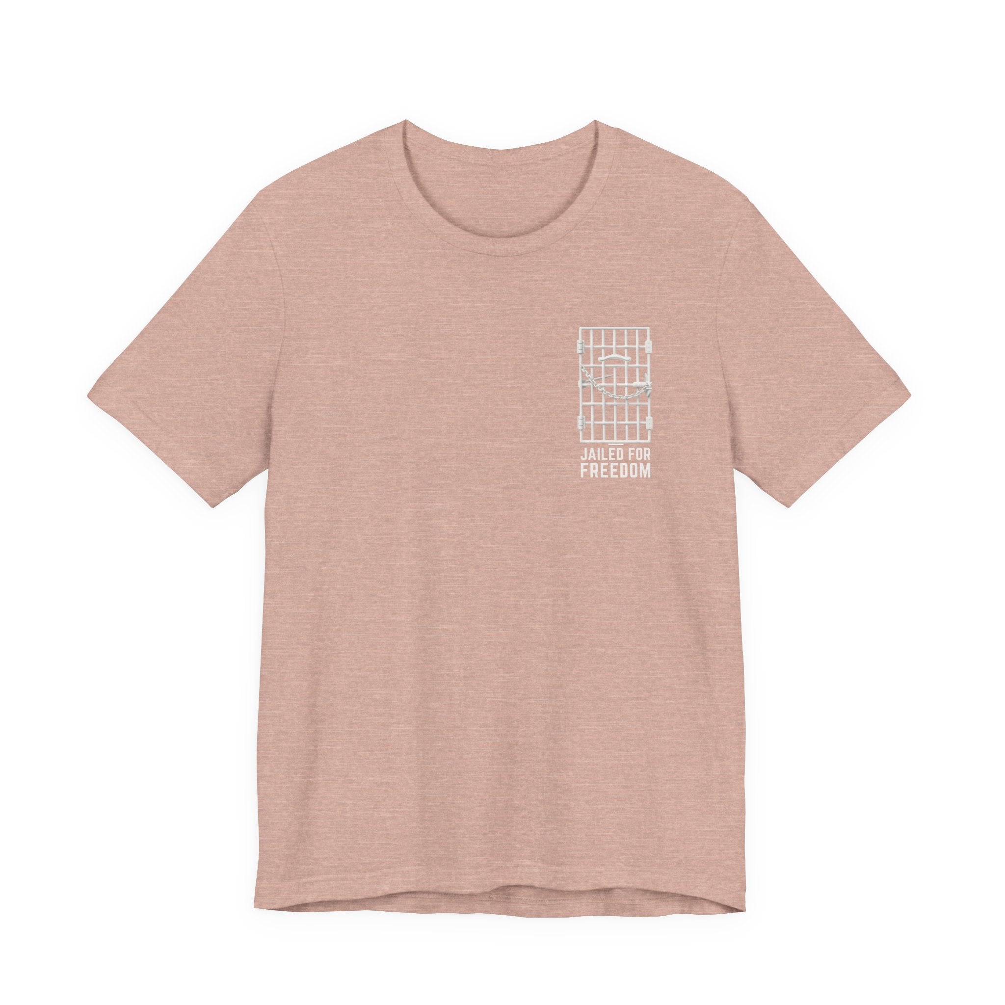 "Jailed for Freedom" Suffragist Pin T-Shirt | Minimalist Historical Design
