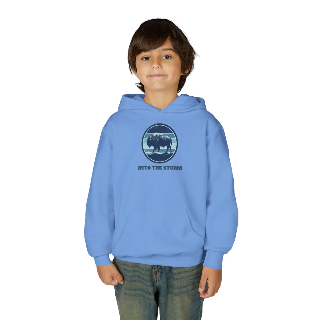 Into the Storm Bison Youth Hoodie