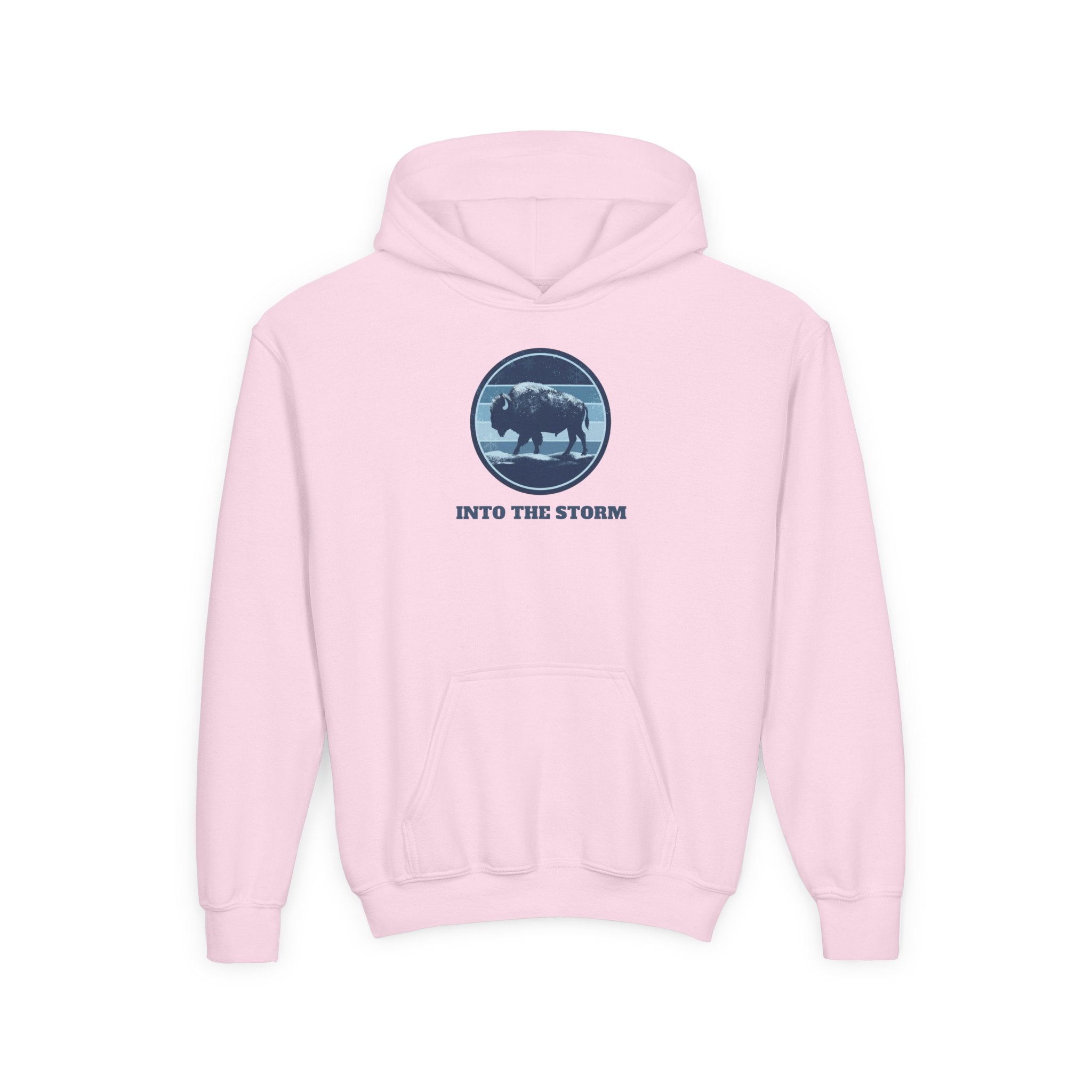 Into the Storm Bison Youth Hoodie