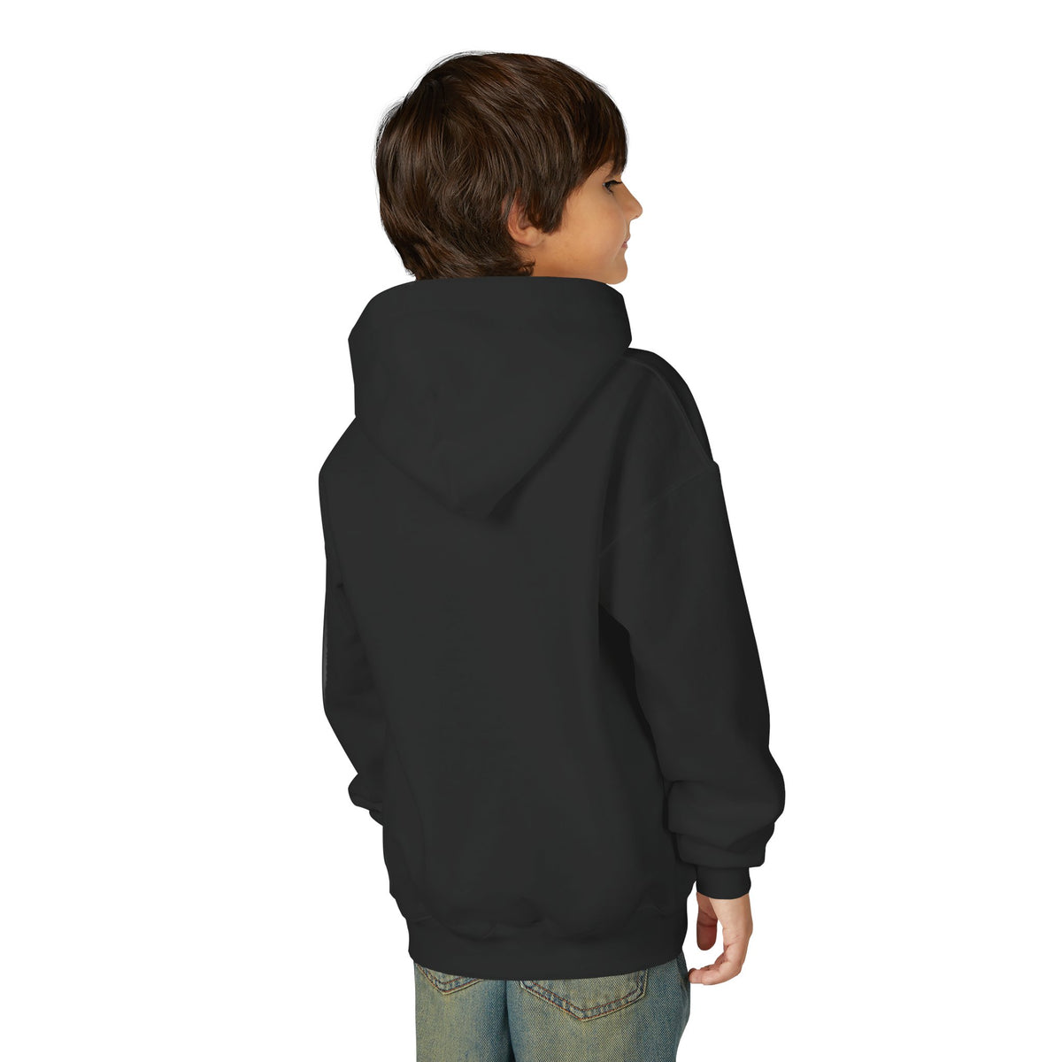 Retro Sunset Bison "Into the Storm" Graphic Youth Hoodie