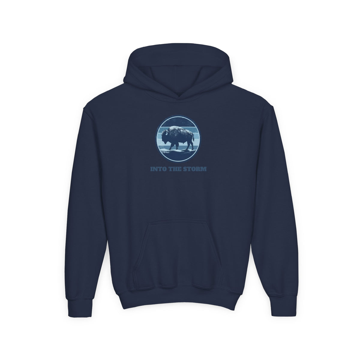 Into the Storm Bison Youth Hoodie