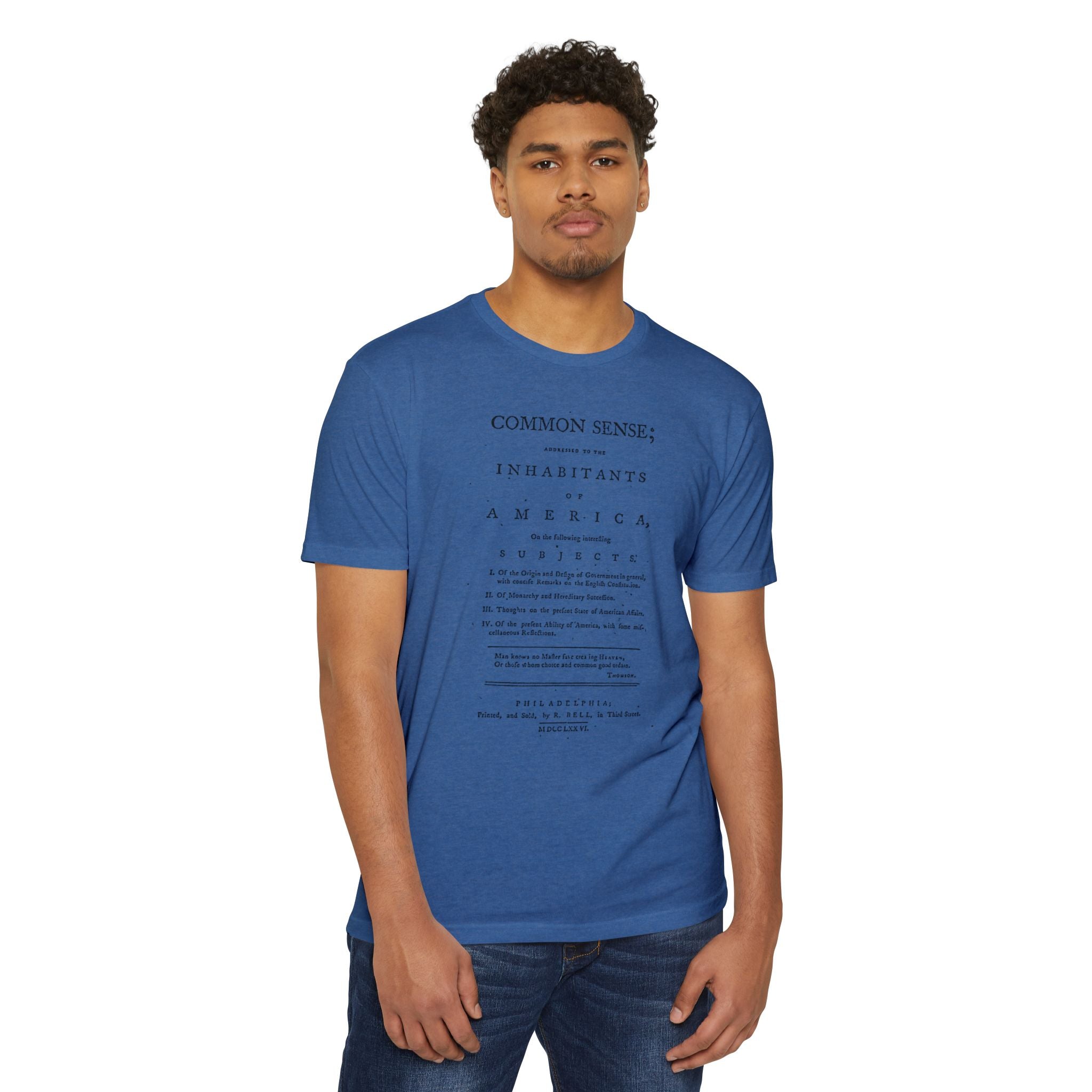 Thomas Paine Common Sense T-Shirt | Historical Typography Tee