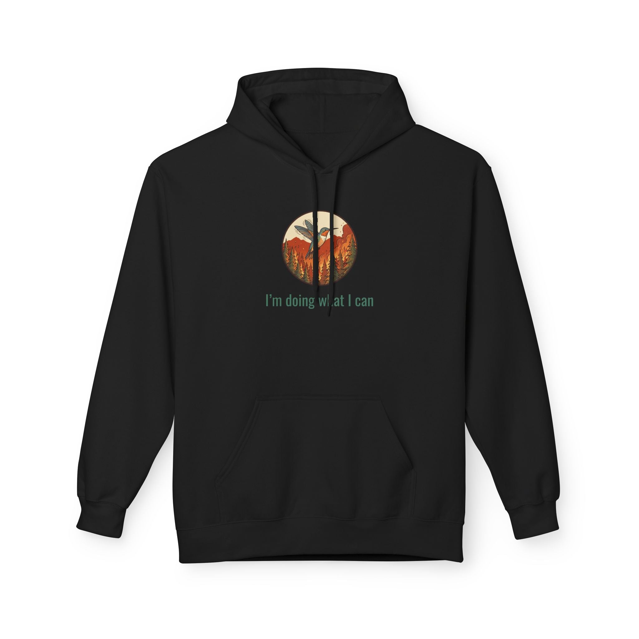 I'm Doing What I Can Hummingbird Graphic Hoodie