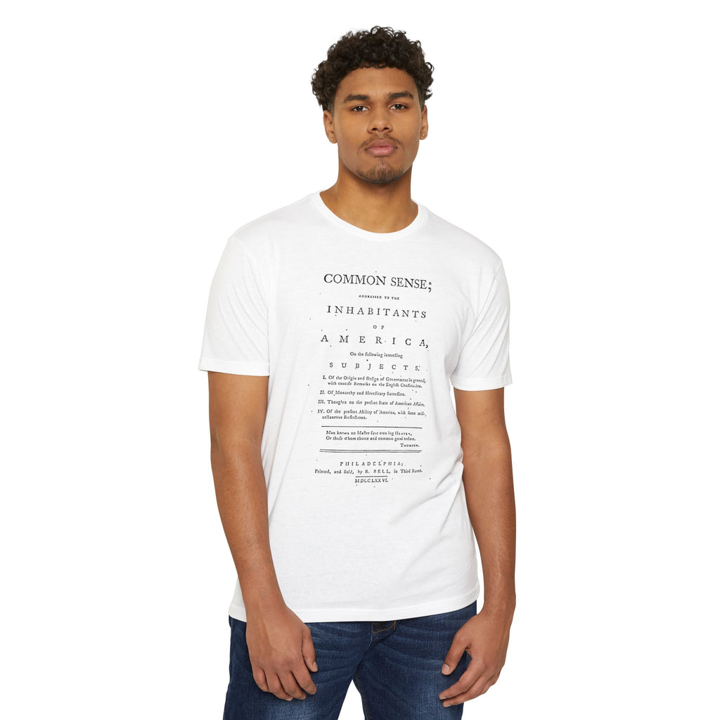 Thomas Paine Common Sense T-Shirt | Historical Typography Tee