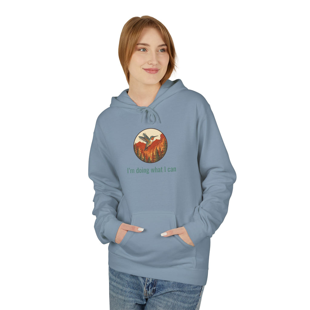I'm Doing What I Can Hummingbird Graphic Hoodie