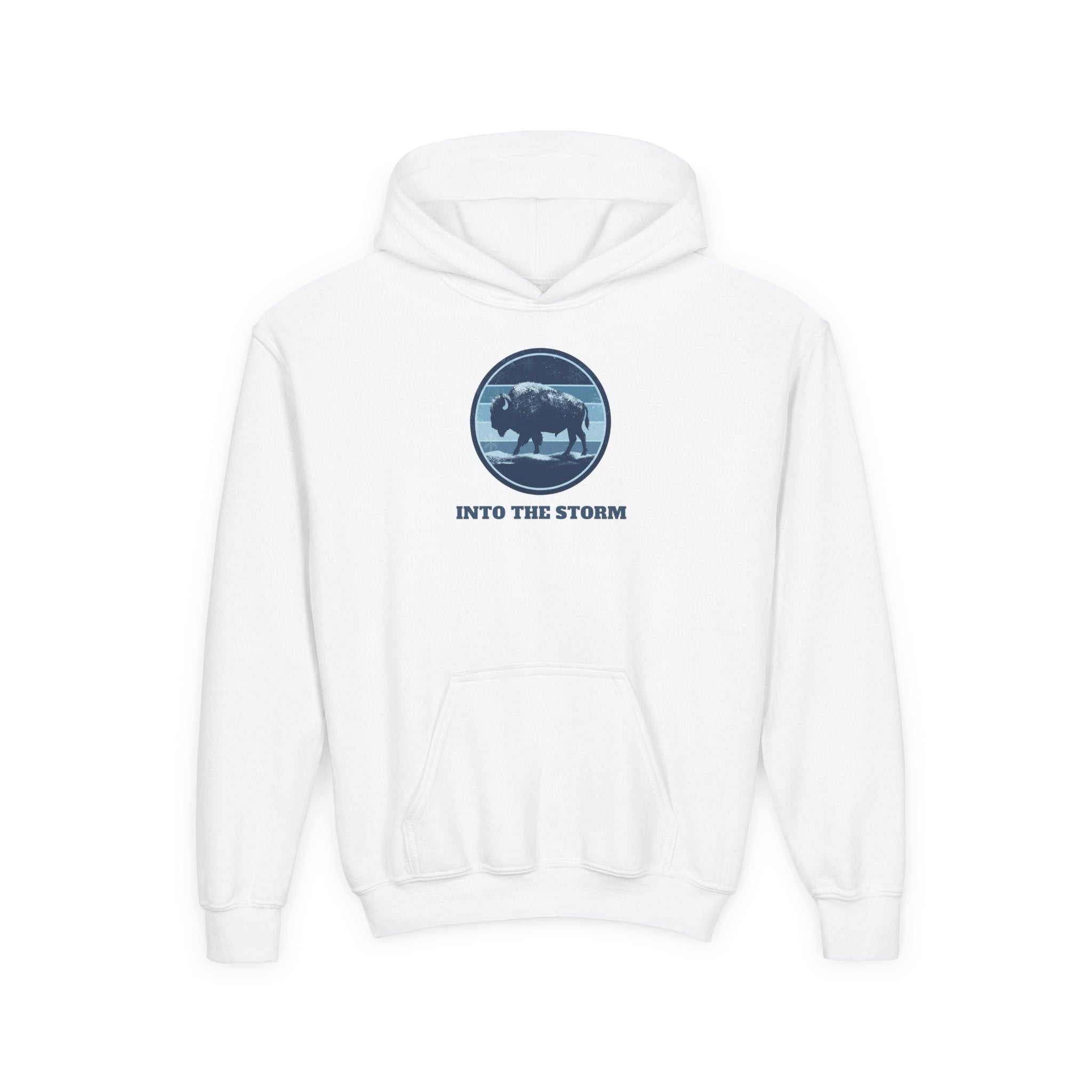 Into the Storm Bison Youth Hoodie