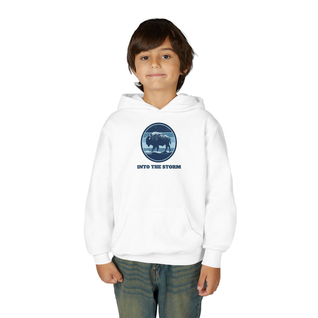 Into the Storm Bison Youth Hoodie