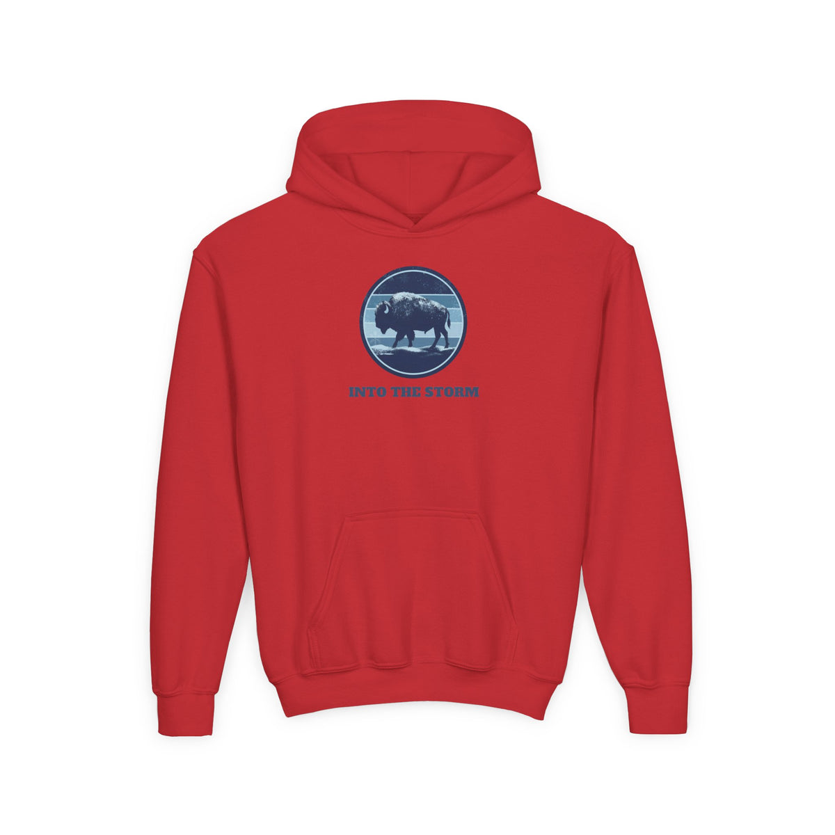Into the Storm Bison Youth Hoodie