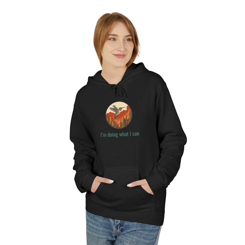 I'm Doing What I Can Hummingbird Graphic Hoodie