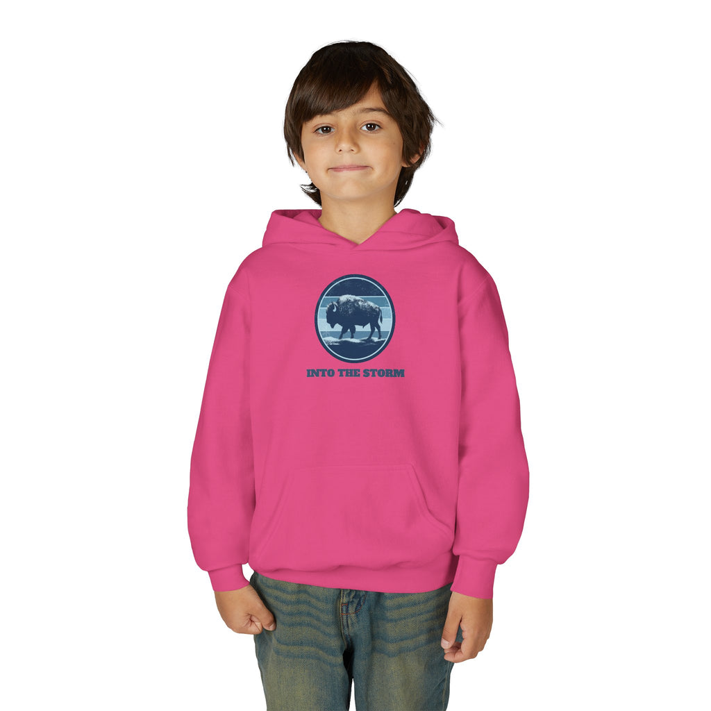 Into the Storm Bison Youth Hoodie