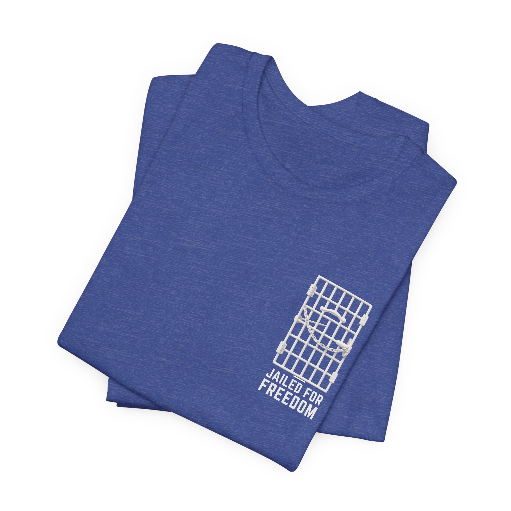 "Jailed for Freedom" Suffragist Pin T-Shirt | Minimalist Historical Design