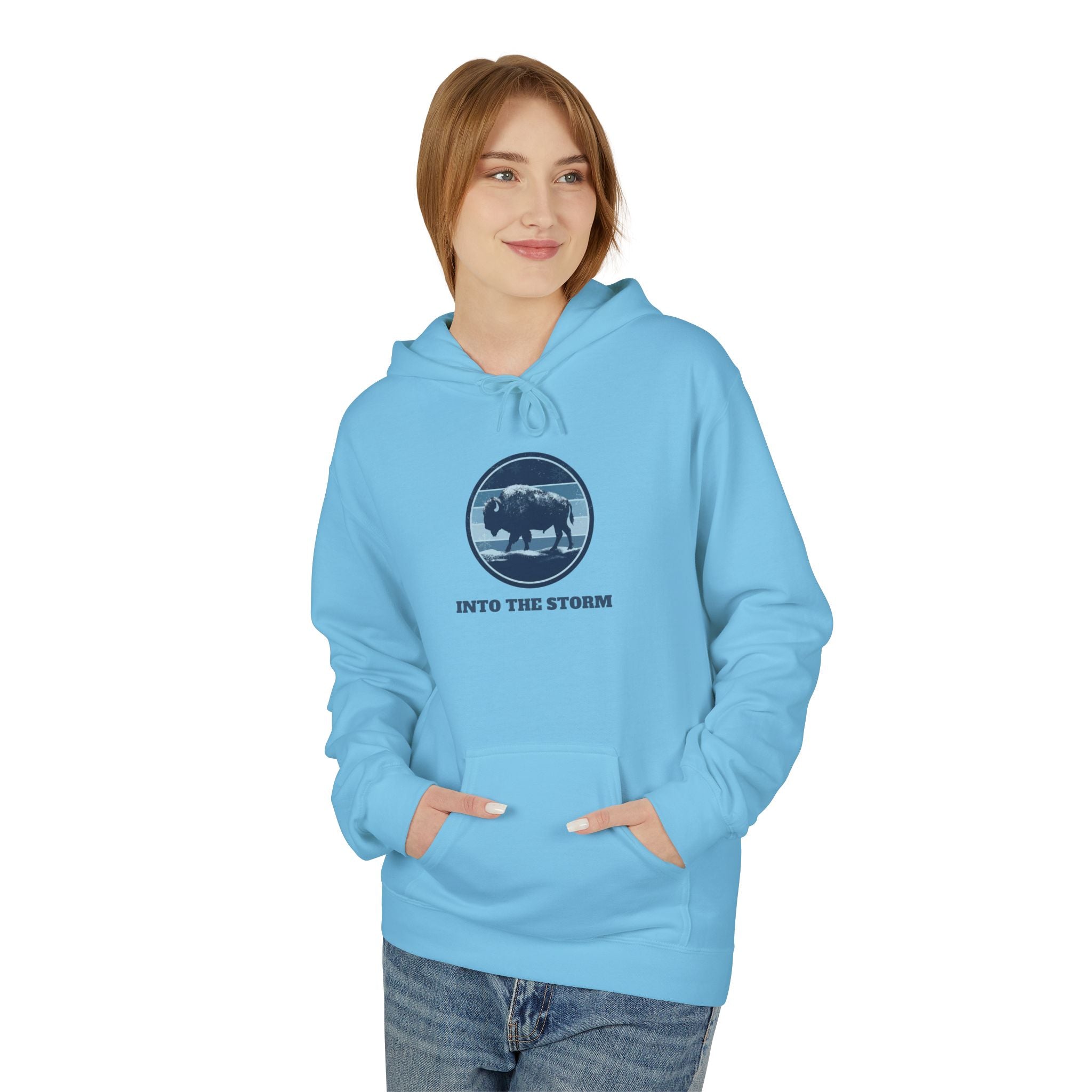 Winter Bison "Into the Storm" Graphic Hoodie