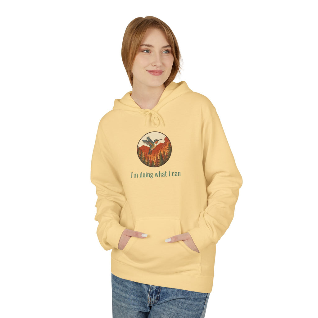 I'm Doing What I Can Hummingbird Graphic Hoodie
