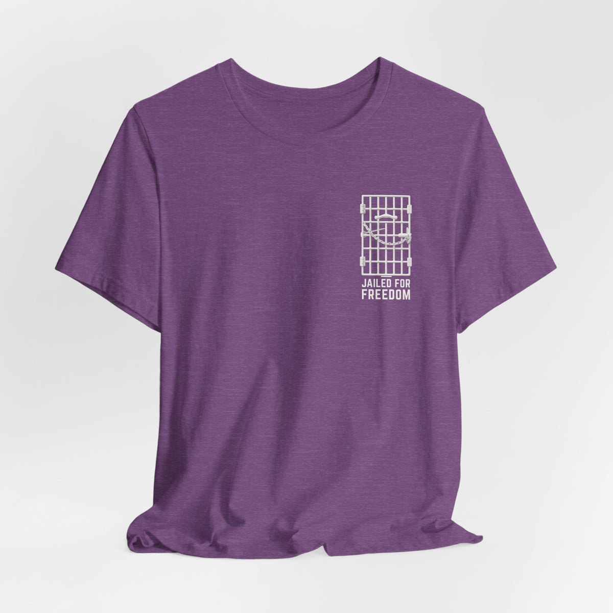"Jailed for Freedom" Suffragist Pin T-Shirt | Minimalist Historical Design