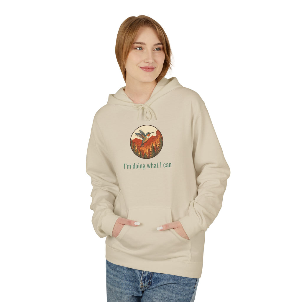 I'm Doing What I Can Hummingbird Graphic Hoodie