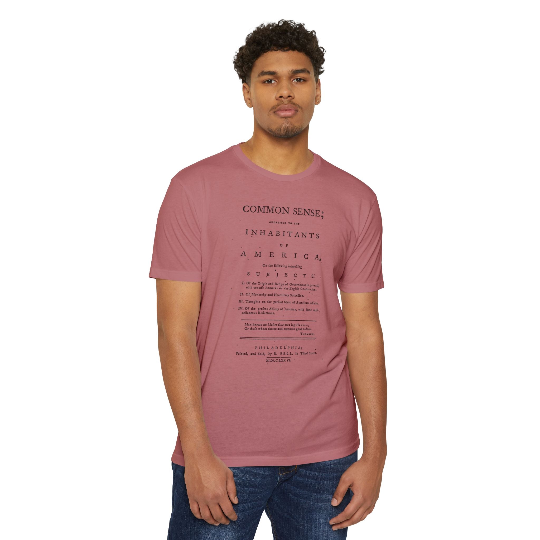 Thomas Paine Common Sense T-Shirt | Historical Typography Tee