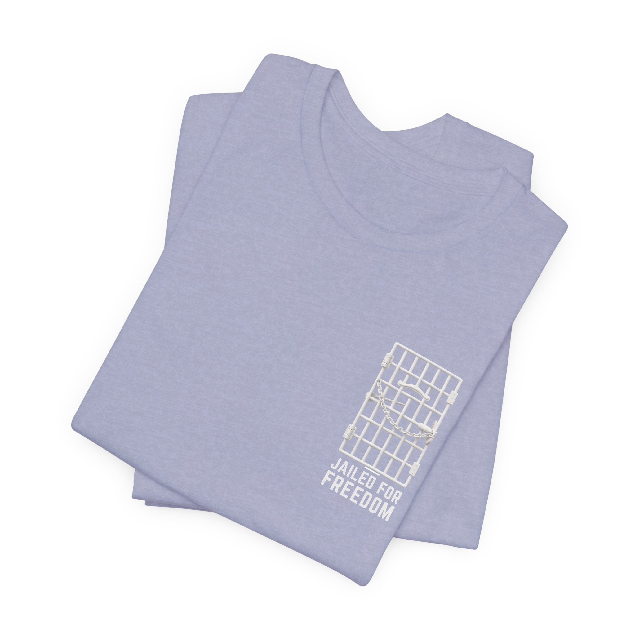 "Jailed for Freedom" Suffragist Pin T-Shirt | Minimalist Historical Design