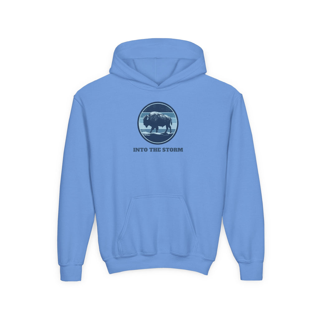 Into the Storm Bison Youth Hoodie