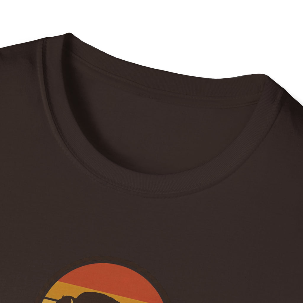 Retro Sunset Bison "Into the Storm" Graphic Tee
