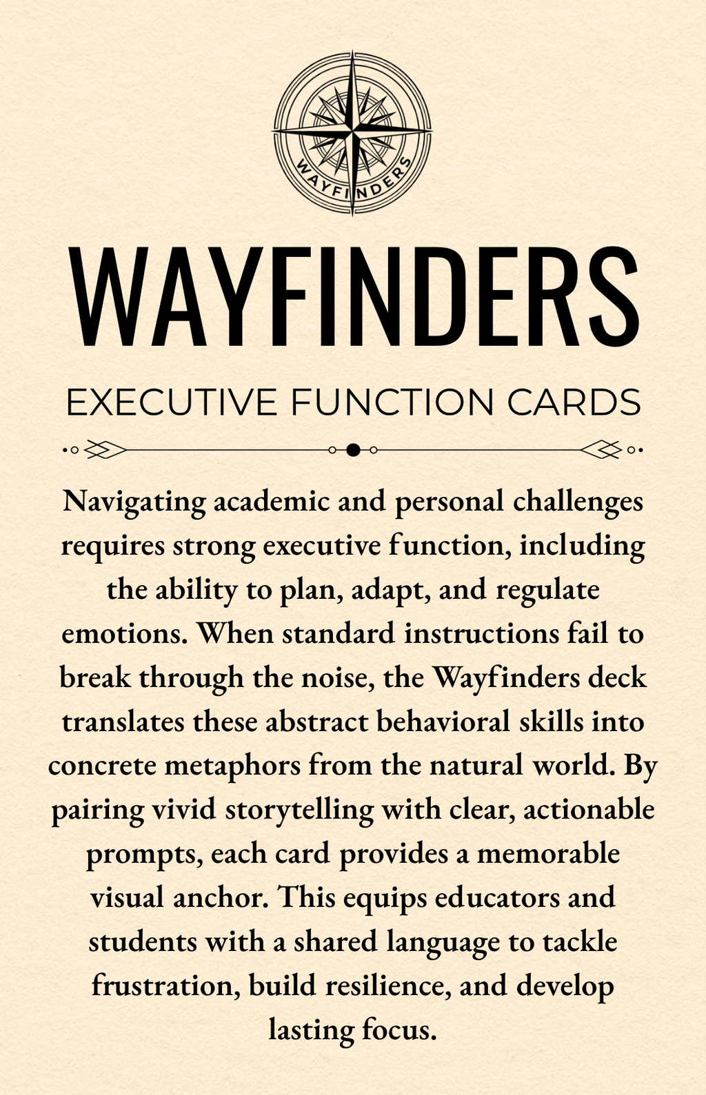 Wayfinders Executive Function Cards