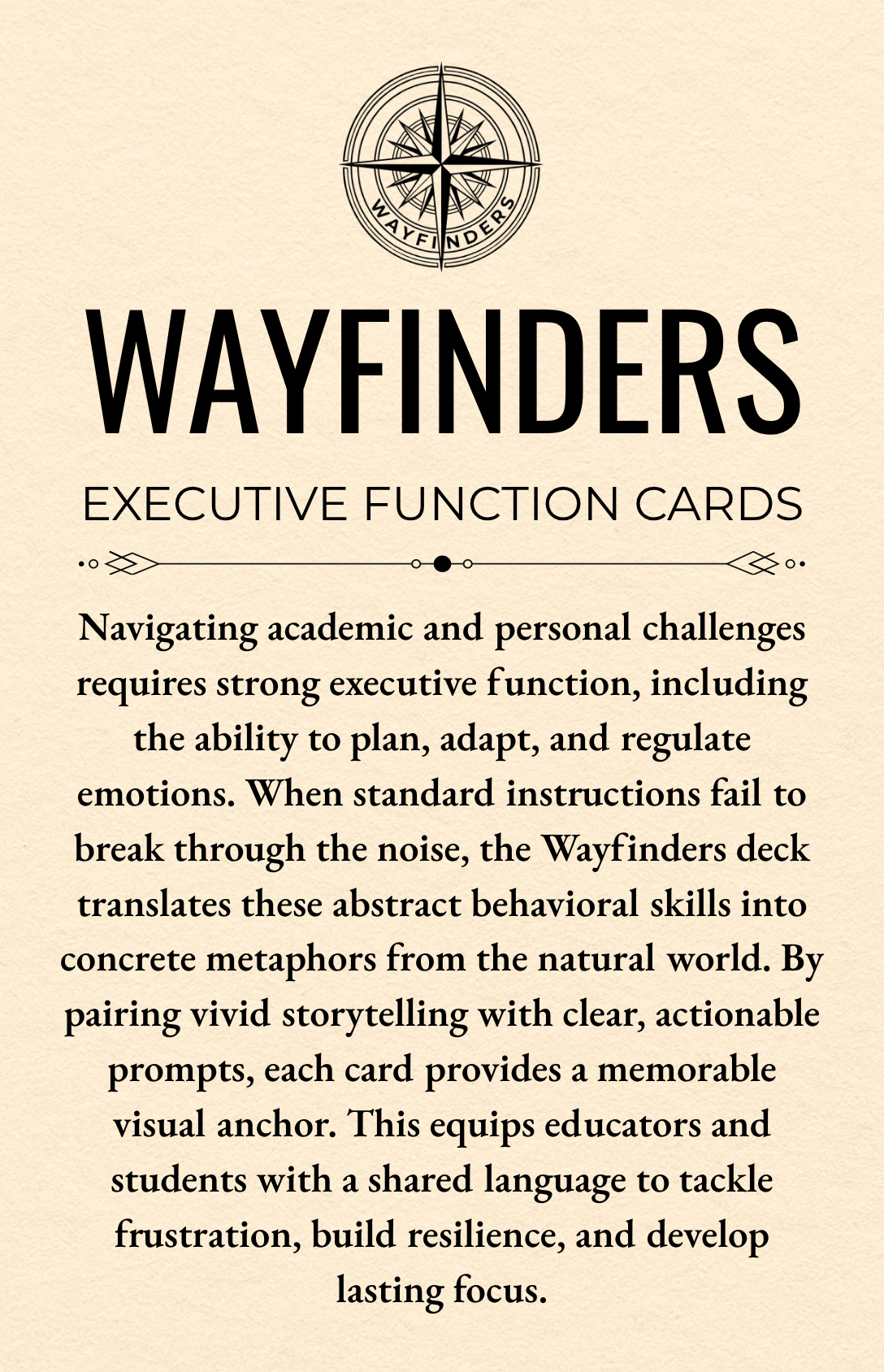 Wayfinders Executive Function Cards